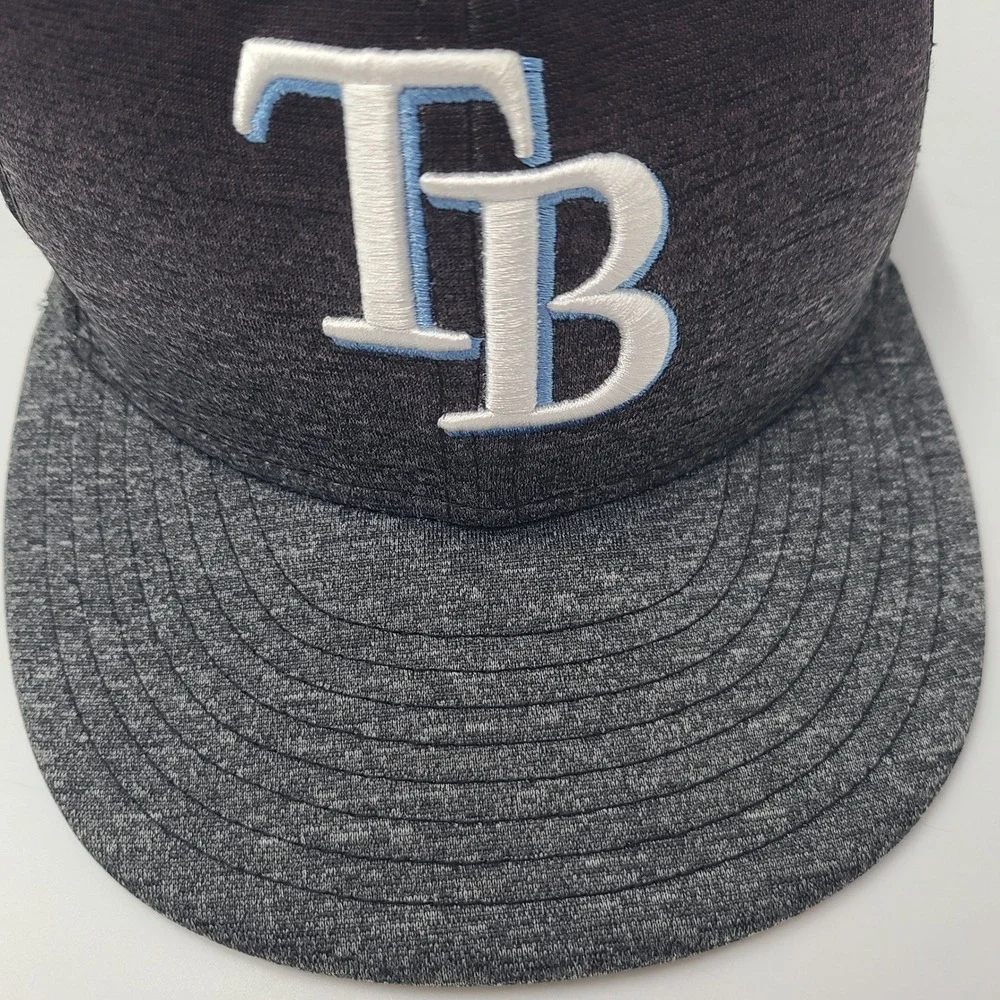 Youth Tampa Bay Rays Hat Snapback New Era 9Fifty Black Gray MLB Baseball Boys